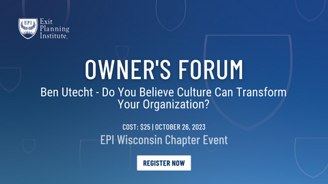 EPI Wisconsin Chapter Event | October 26, 2023