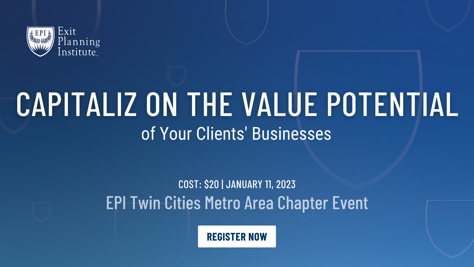 EPI Twin Cities Metro Area Chapter Event | January 11, 2023