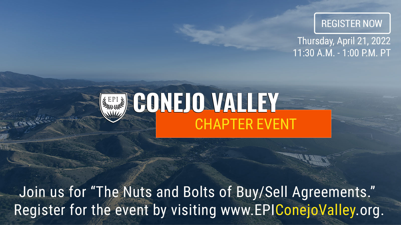 EPI Conejo Valley Chapter Event - April 21, 2022